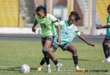 Ghana Black Queens in training