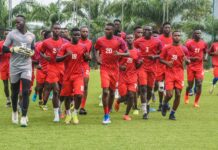 Players train ahead of Horoya vs medeama
