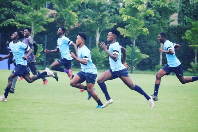 Training ahead of Accra Lions vs Real Tamale