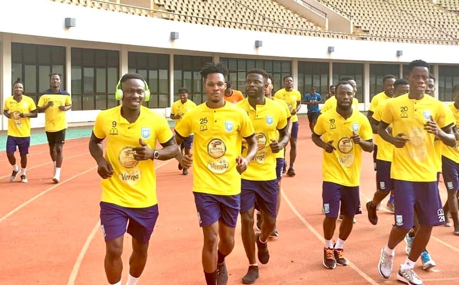 Real Tamale players during training