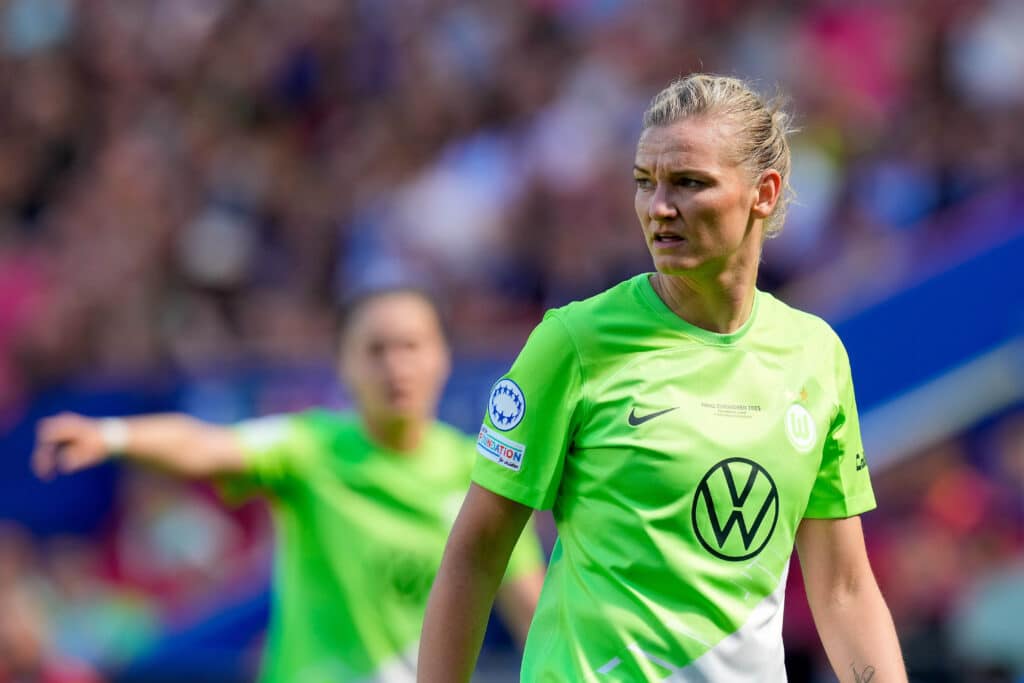 Alex Popp in action for VfL Wolfsburg