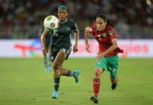 Nigeria Super Eagles player in action