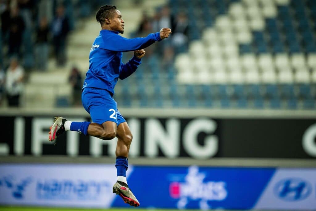 Are you watching Daniel Levy? Gift Orban bags hat-trick in message to Spurs 1 Gift Orban celebrates scoring against Pogon