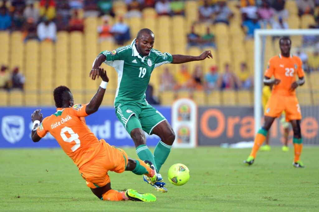 Super Eagles player Sunday Mba