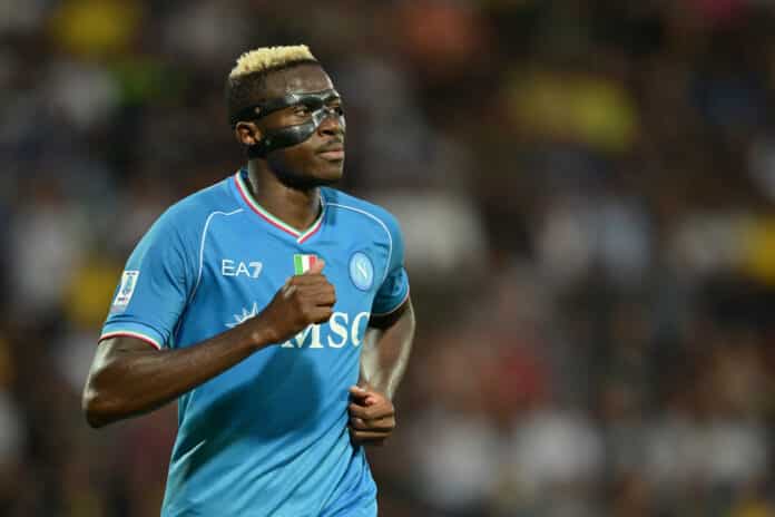Victor Osimhen in action for Napoli