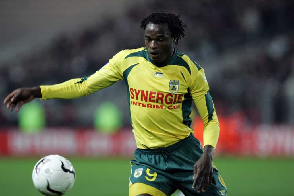 Harambee Stars' Dennis Oliech in action