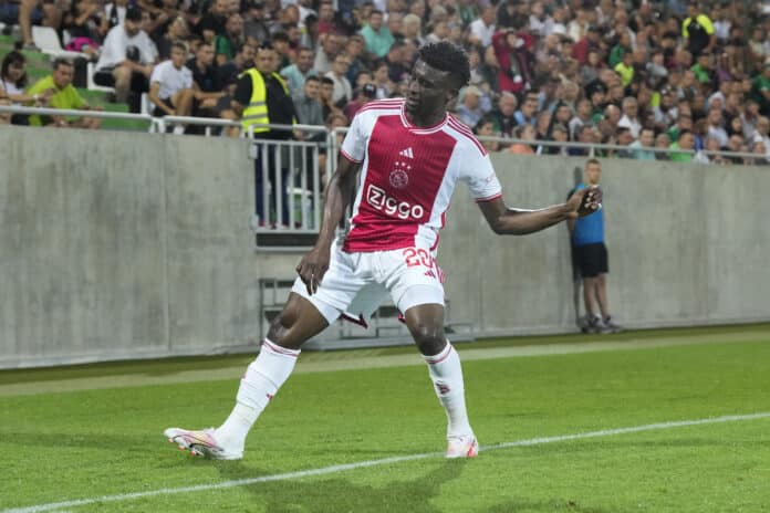 Mohammed Kudus celebrates scoring against Ludogorets