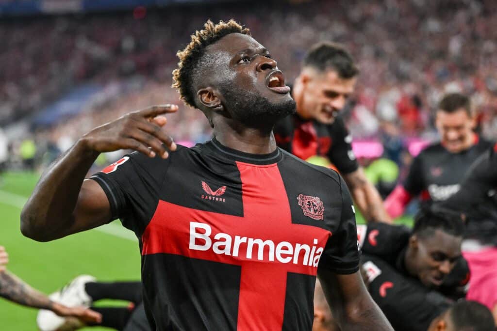 super eagles star Victor Boniface in action for Bayer 04 Leverkusen in the Bundesliga