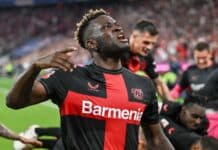 super eagles star Victor Boniface in action for Bayer 04 Leverkusen in the Bundesliga