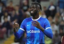 Super Eagles striker Tolu Arokodare in action for Genk
