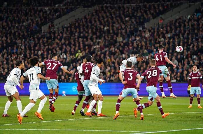 Liverpool vs West Ham