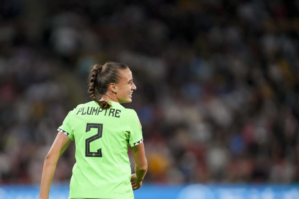 Ashleigh Plumptre in action for Nigeria