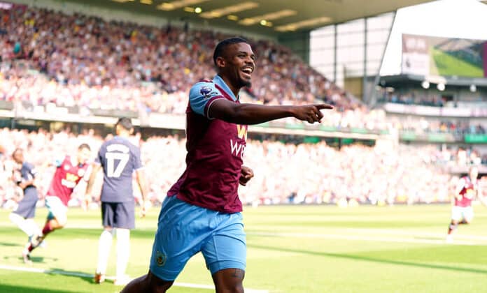 Lyle Foster in action for Burnley