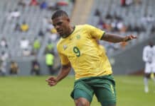 Lyle Foster in action for Bafana Bafana