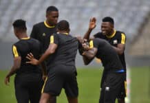 Bafana Bafana players training ahead of Ivory Coast friendly