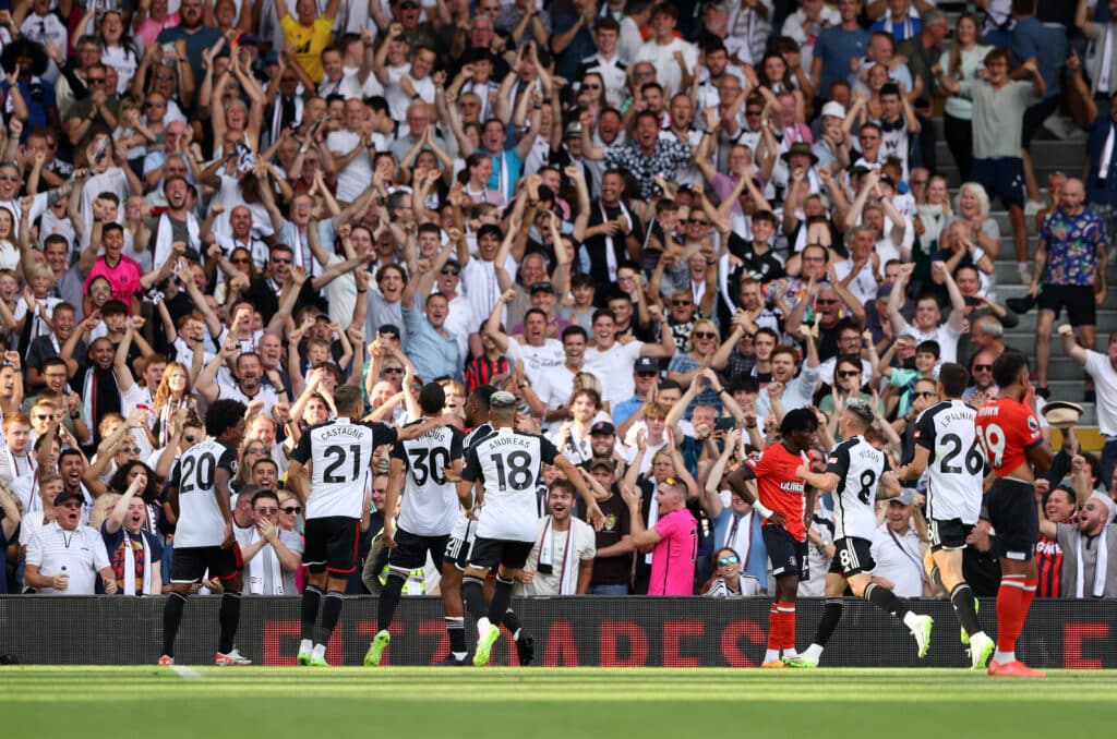 Crystal Palace vs Fulham lineups - African brothers against each other 2 Fulham's Carlos Vinicius celebrates scoring their side's first goal of the game
