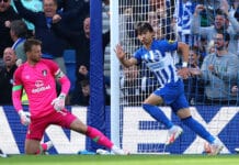 Mitoma scores for Brighton