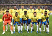 Petro Atletico vs Mamelodi Sundowns: Mamelodi Sundowns Team picture during the 2023 MTN8 final match