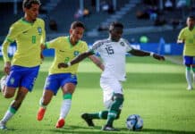 Jude Sunday in action for Nigeria