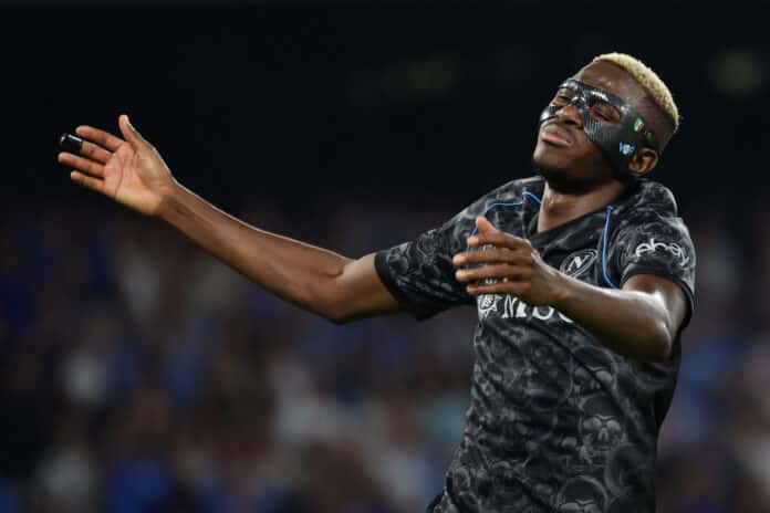 Victor Osimhen in action for Napoli