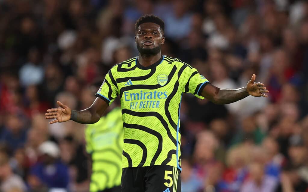 Thomas Partey in action for Arsenal