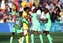 Super Falcons celebrate Chiamaka Nnadozie