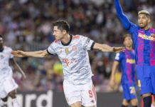 Lewandoswki's Double Helps Bayern Ease Past Barcelona