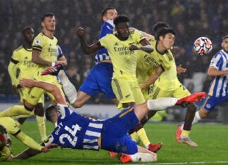 Potter lauds Brighton players after draw with Arsenal