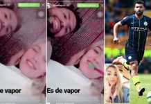 Sergio Aguero seen smoking shisha pipe with Argentine model Before Liverpool Game