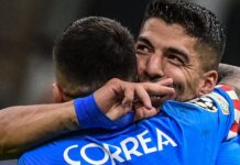 Stubborn Atlético Madrid sinks ten man AC Milan